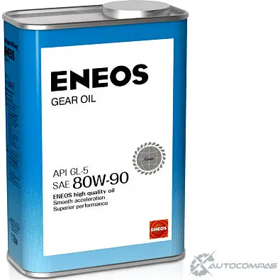 Трансмиссионное масло в мкпп, редуктор полусинтетическое OIL1372 ENEOS SAE 80W-90 API GL-5, API GL-5, 1 л ENEOS A5 BM3HU 1436772502 OIL1372 изображение 0