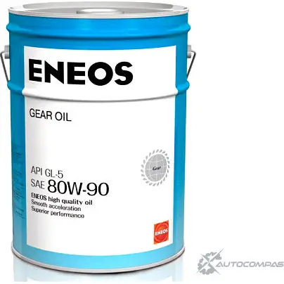 Трансмиссионное масло в мкпп, редуктор полусинтетическое OIL1375 ENEOS SAE 80W-90 API GL-5, API GL-5, 20 л ENEOS OIL1375 1436772501 ZI7 9Z3T изображение 0
