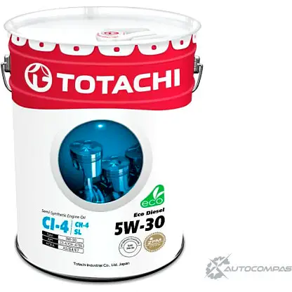 Моторное масло полусинтетическое TOTACHI Eco Diesel 5W-30, 20 л TOTACHI 1436772787 5PKH MT4 4562374690493 изображение 0