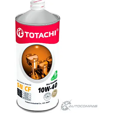 Моторное масло полусинтетическое TOTACHI Eco Gasoline 10W-40, 1 л TOTACHI L05TC 42 4589904934902 1436772680 изображение 0
