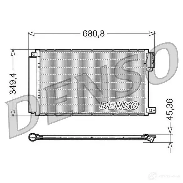 Радиатор кондиционера DENSO 8717613456118 P4 ZVFW 804402 DCN09300