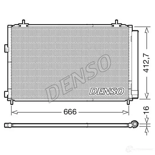 Радиатор кондиционера DENSO 2NO M2P9 DCN50059 1437345855 изображение 0