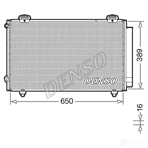 Радиатор кондиционера DENSO C 3G1NUE 804706 DCN50023 8717613491584