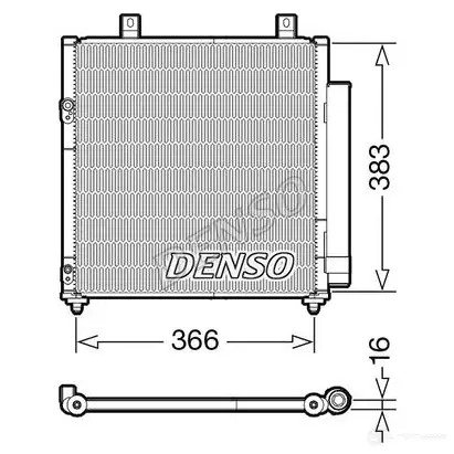 Радиатор кондиционера DENSO XU19U 8L DCN45007 1437362894 изображение 0
