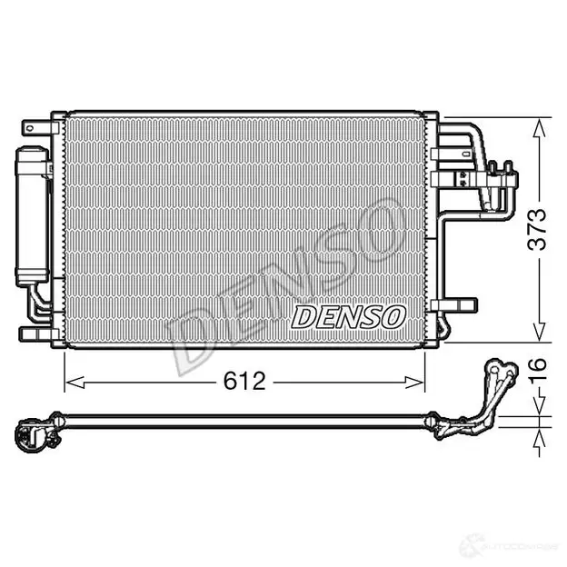 Радиатор кондиционера DENSO DCN41007 8717613491966 804648 VM05BM A изображение 0