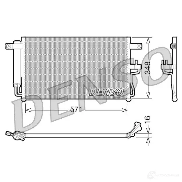 Радиатор кондиционера DENSO 804642 DCN41001 X KQBBT2 8717613486429