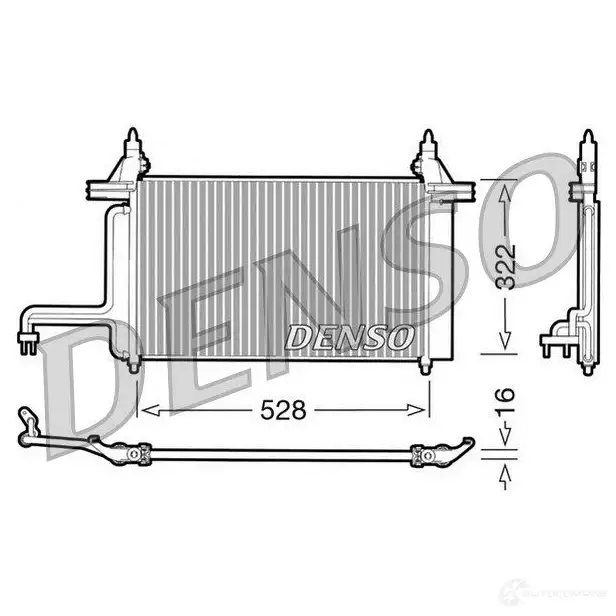 Радиатор кондиционера DENSO DCN09130 8717613456064 59KU 1 804397 изображение 0