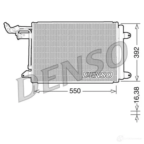 Радиатор кондиционера DENSO CO45FT L DCN32002 804584 8717613488010 изображение 0