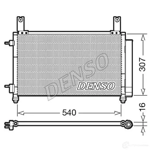Радиатор кондиционера DENSO F 3NKT 804461 DCN15004 8717613491867 изображение 0