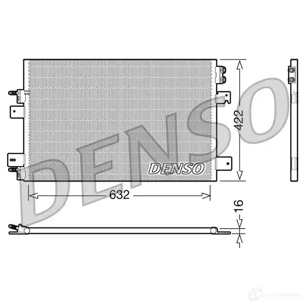 Радиатор кондиционера DENSO DCN06007 804331 8717613485293 CX EBQX изображение 0