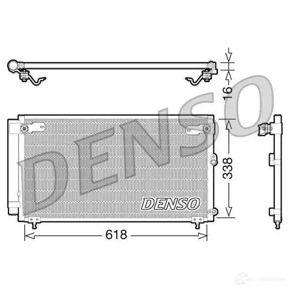 Радиатор кондиционера DENSO 8717613486634 NG KKG 804735 DCN51006