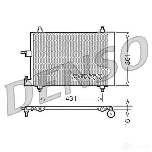 Радиатор кондиционера DENSO 8717613455128 DCN07009 804345 TZSX M изображение 0