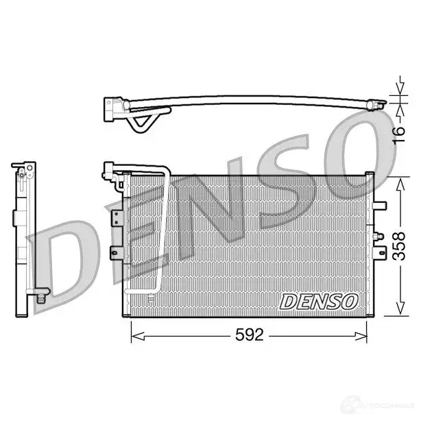 Радиатор кондиционера DENSO 804576 DCN25002 8717613485385 R WIE1 изображение 0