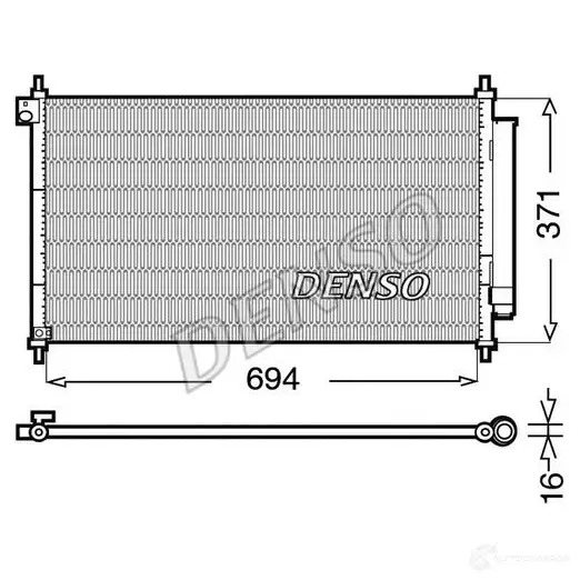 Радиатор кондиционера DENSO 8717613490105 VQD UO 804635 DCN40012 изображение 0