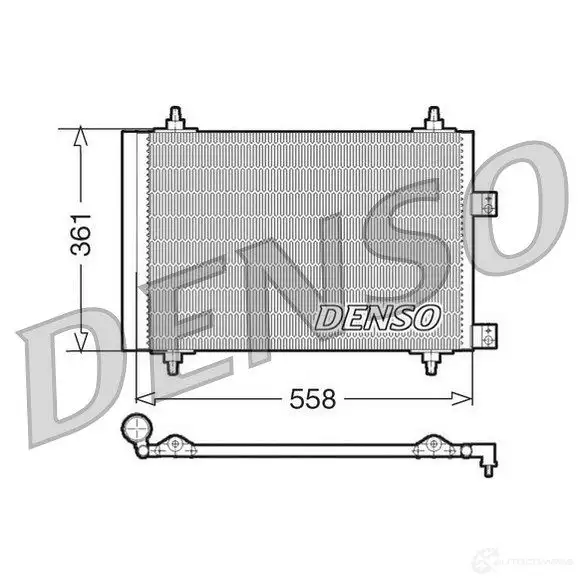 Радиатор кондиционера DENSO 804533 DCN21016 C 0P5NE 8717613455258 изображение 0