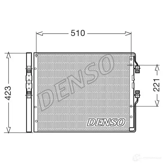 Радиатор кондиционера DENSO DCN12101 NGXO A 1210439879 8717613494141 изображение 0