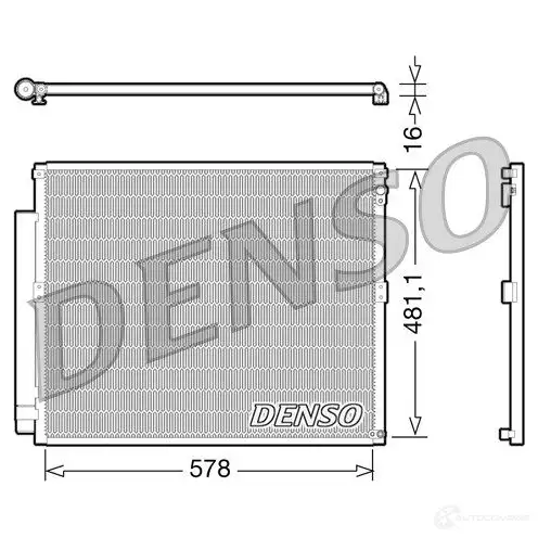 Радиатор кондиционера DENSO YOD J9H DCN50017 804701 8717613486535