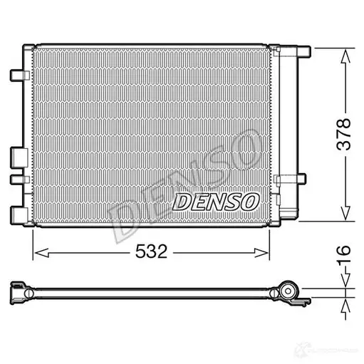 Радиатор кондиционера DENSO DCN41005 8717613491942 804646 XA 25ZAC изображение 0