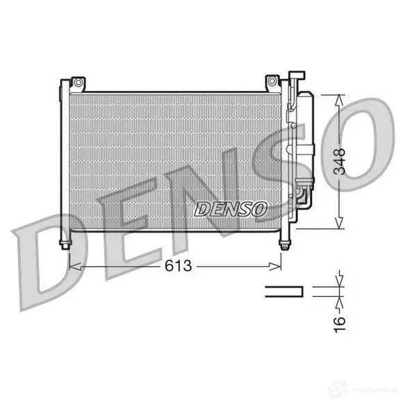 Радиатор кондиционера DENSO 804652 NTY8VZ Q DCN44002 8717613480465 изображение 0