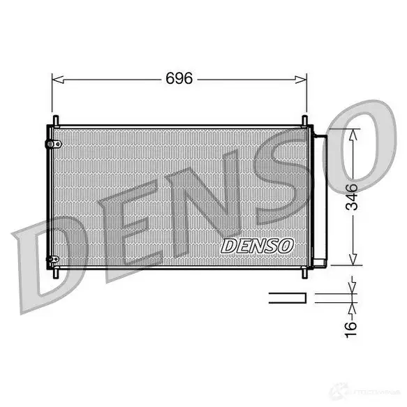 Радиатор кондиционера DENSO DCN50022 804705 C96C5S W 8717613480588 изображение 0