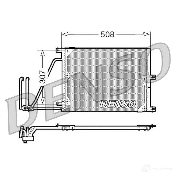 Радиатор кондиционера DENSO 8717613454794 804513 4Q6V O DCN20030 изображение 0