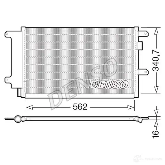 Радиатор кондиционера DENSO 8717613456149 2BO QLT dcn12003 804440