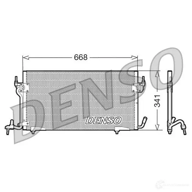 Радиатор кондиционера DENSO 804346 6 LEX8X 8717613455135 DCN07010