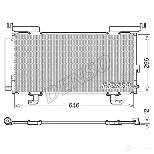 Радиатор кондиционера DENSO 1210440881 I53 UKUY 8717613497982 DCN36004