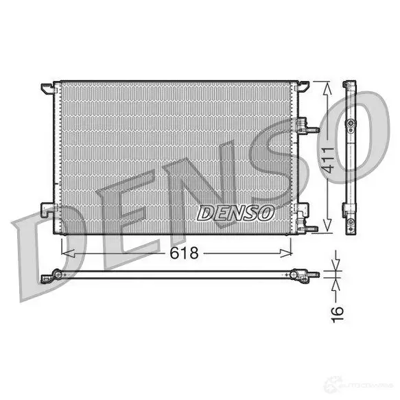 Радиатор кондиционера DENSO 804575 DCN25001 NX9 1U6 8717613479803 изображение 0