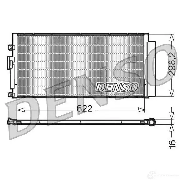 Радиатор кондиционера DENSO DRQ7W7 W DCN09046 804368 8717613455760