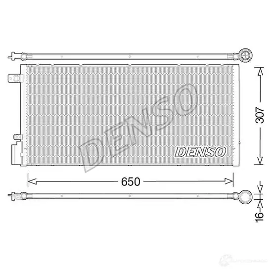 Радиатор кондиционера DENSO PP4 93BX 8717613496978 1341781557 dcn15005 изображение 0