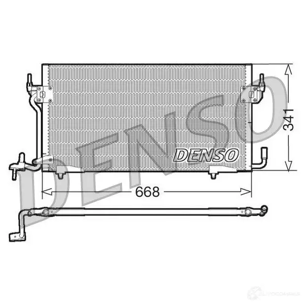 Радиатор кондиционера DENSO 8717613455173 804352 DCN07060 H8 8RP
