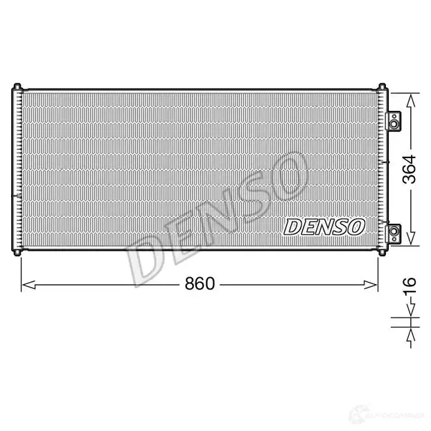 Радиатор кондиционера DENSO DCN10032 8D ZGRP 8717613491874 804432 изображение 0
