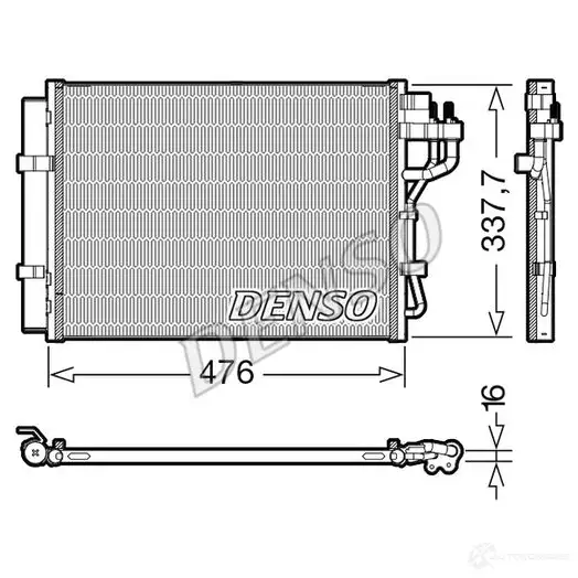 Радиатор кондиционера DENSO LO TXO DCN41023 1437362660
