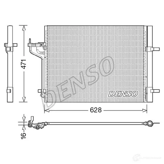 Радиатор кондиционера DENSO 804429 DCN10029 8717613489192 DPZM LS4 изображение 0