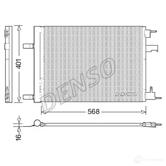 Радиатор кондиционера DENSO DCN20008 ELO FM 8717613489284 804495 изображение 0