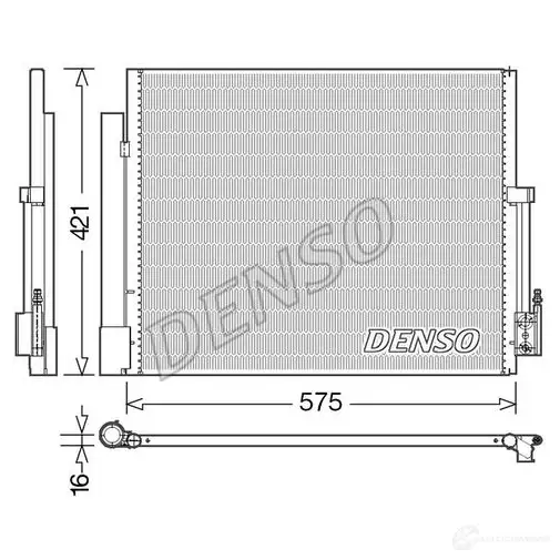 Радиатор кондиционера DENSO 804519 E10S QT0 8717613489321 DCN20036 изображение 0