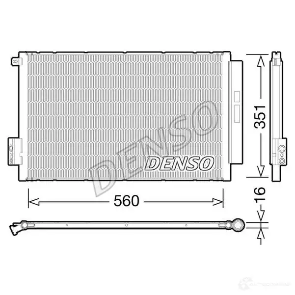 Радиатор кондиционера DENSO 804365 DCN09043 UCJK 3I 8717613488126 изображение 0