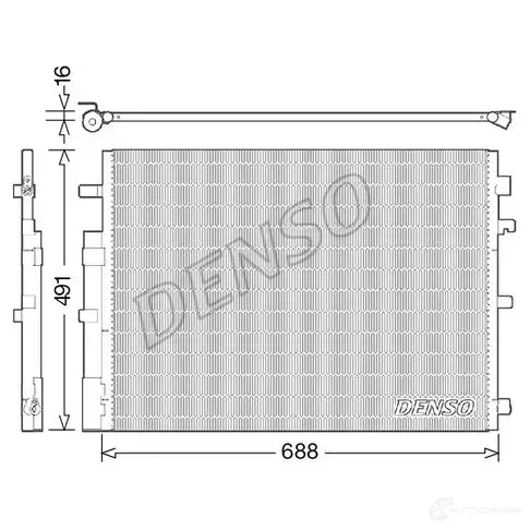Радиатор кондиционера DENSO 8717613489468 3J9D IFX 804573 DCN23050 изображение 0