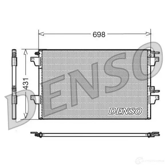 Радиатор кондиционера DENSO AMW 5T74 DCN23022 804561 8717613455449
