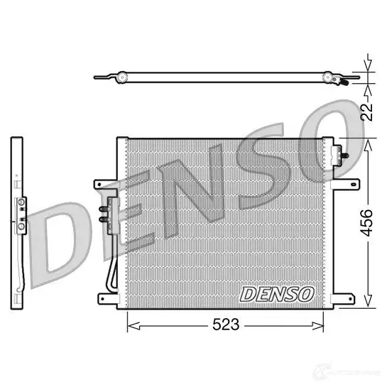 Радиатор кондиционера DENSO 8717613487204 804332 PJR WXGN DCN06008