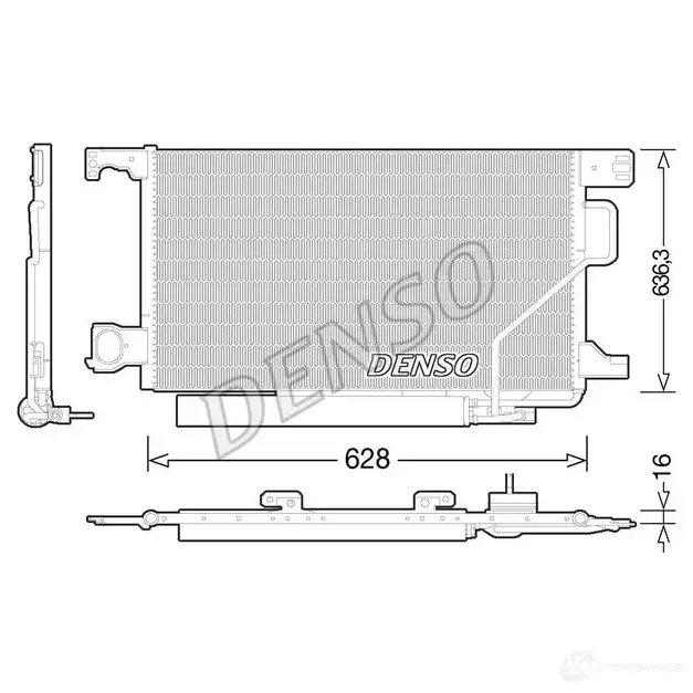 Радиатор кондиционера DENSO 804482 8717613485347 DCN17023 P9 MLJVB