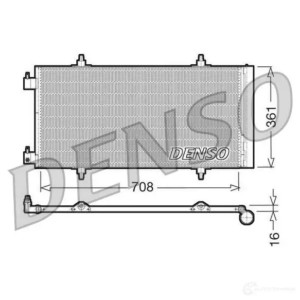 Радиатор кондиционера DENSO 804347 EJ4 F6N 8717613479568 DCN07011