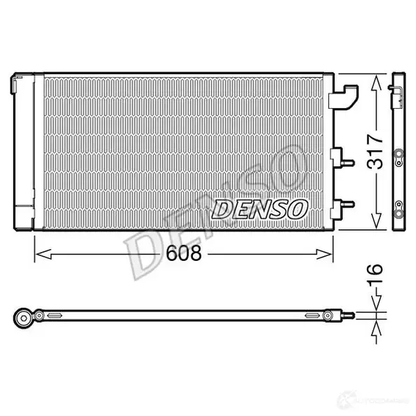 Радиатор кондиционера DENSO 1437343244 DCN09144 7RHE LU