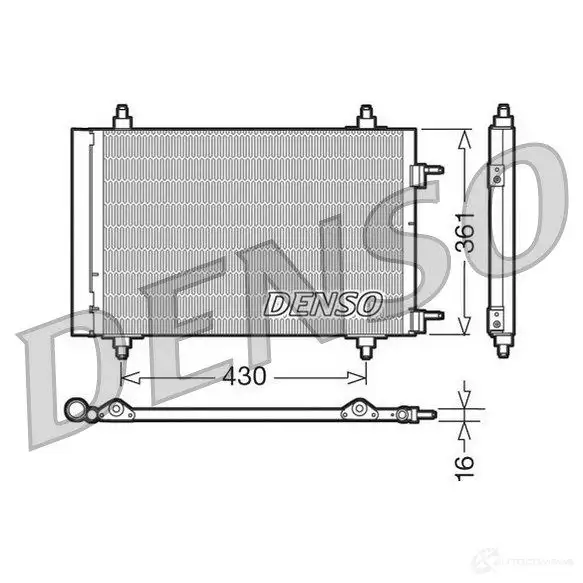 Радиатор кондиционера DENSO DCN07019 804349 8717613455142 0 G8M9