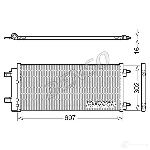 Радиатор кондиционера DENSO DCN20044 1437343595 1EO KM