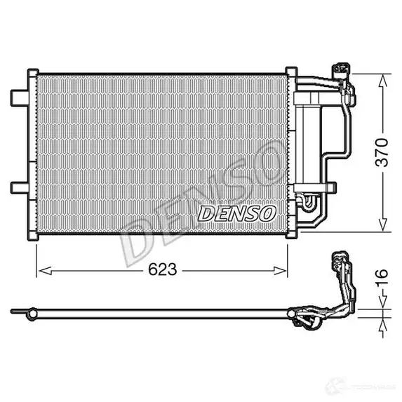 Радиатор кондиционера DENSO DCN44007 8717613491744 RICE 7G 1210440993 изображение 0