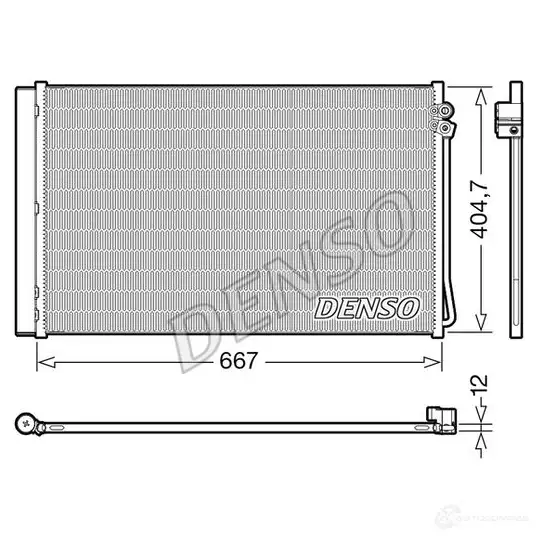 Радиатор кондиционера DENSO DCN17062 1437361791 L AJ24TC изображение 0