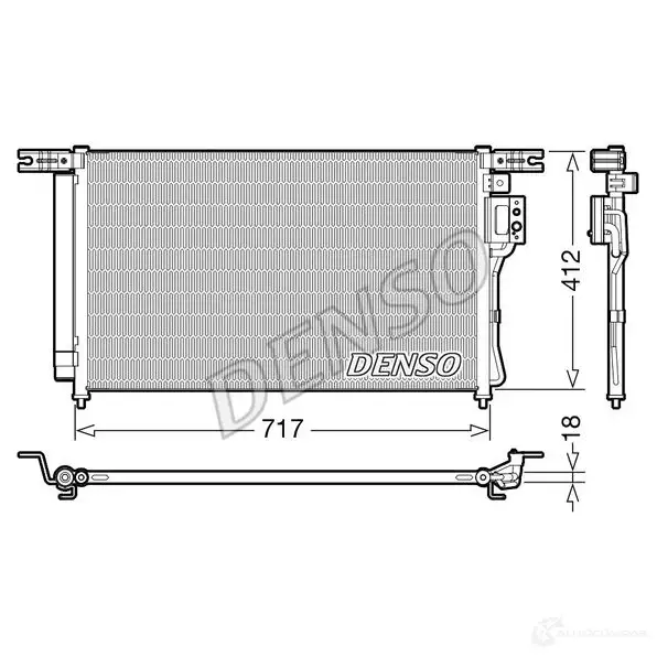 Радиатор кондиционера DENSO AM MPOLK 1437345790 DCN41008