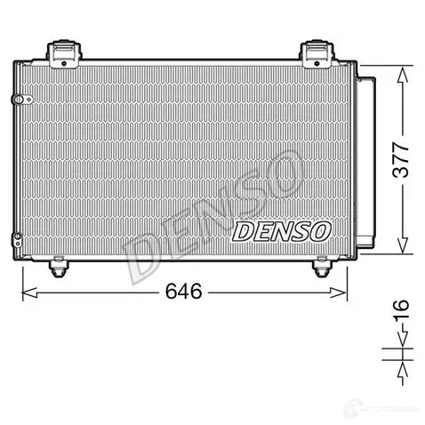 Радиатор кондиционера DENSO 804724 DCN50043 8717613491614 ODW1 WUS изображение 0